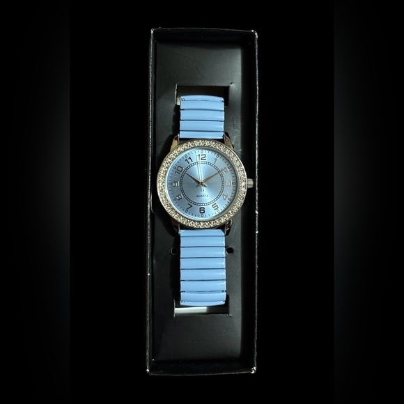 Accessories - Light Blue Crystal Accent Quartz Watch
